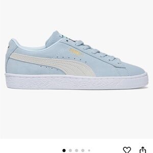 Puma Light Blue Suede Sneakers